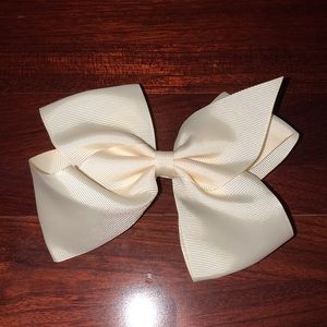 Classic Oversized Grosgrain Hair Bow - French Clip